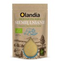 EKO Siemię lniane mielone odtłuszczone 400 g (mąka) OLANDIA